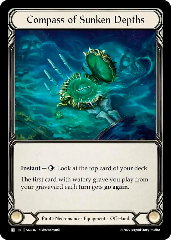 Image for Compass of Sunken Depths (SGB002) - Flesh and Blood TCG