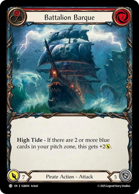 Image for Battalion Barque (Red) (SGB010) - Flesh and Blood TCG