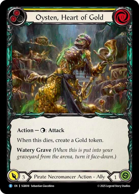 Image for Oysten, Heart of Gold (Yellow) (SGB018) - Flesh and Blood TCG