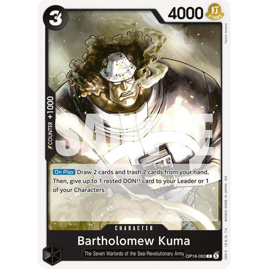 Image for Bartholomew Kuma (093) (OP16-093) (OP16) - One Piece Card Game