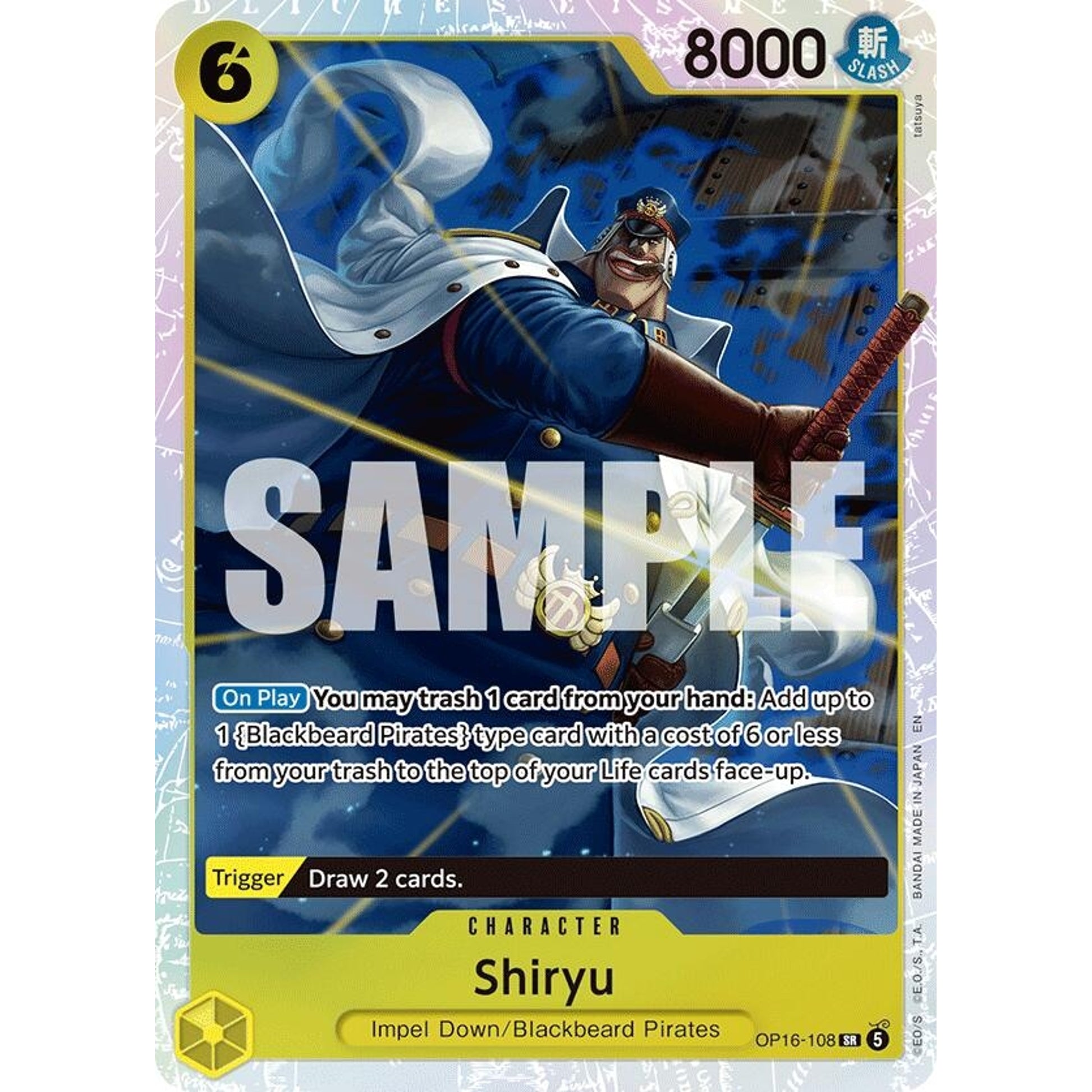 Image for Shiryu (OP16-108) (OP16) - One Piece Card Game