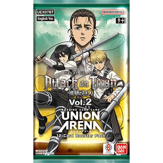 Image for Attack on Titan Vol. 2 - Booster Pack - Union Arena