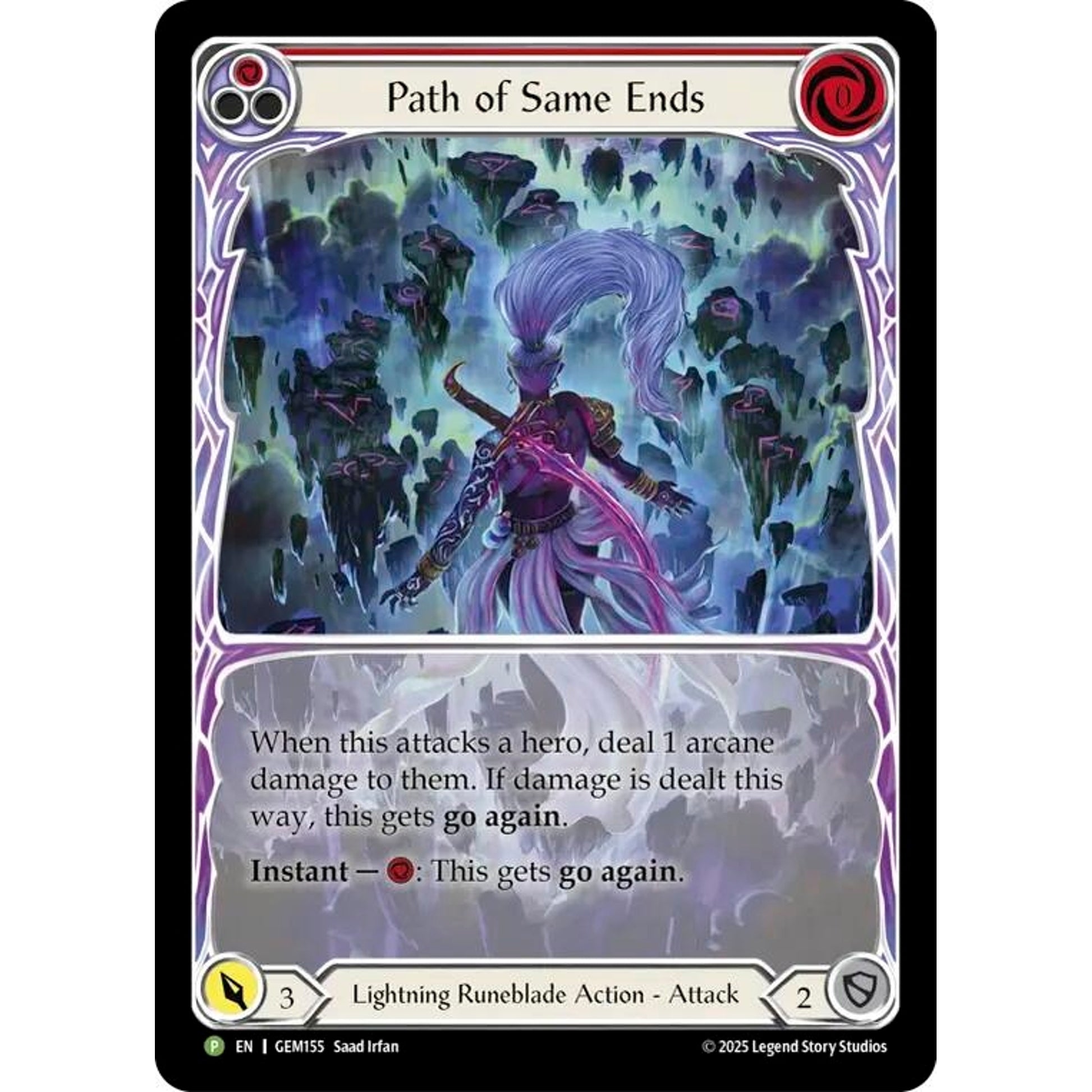 Image for Path of Same Ends (Red) (GEM155) (GEM) - Flesh and Blood TCG