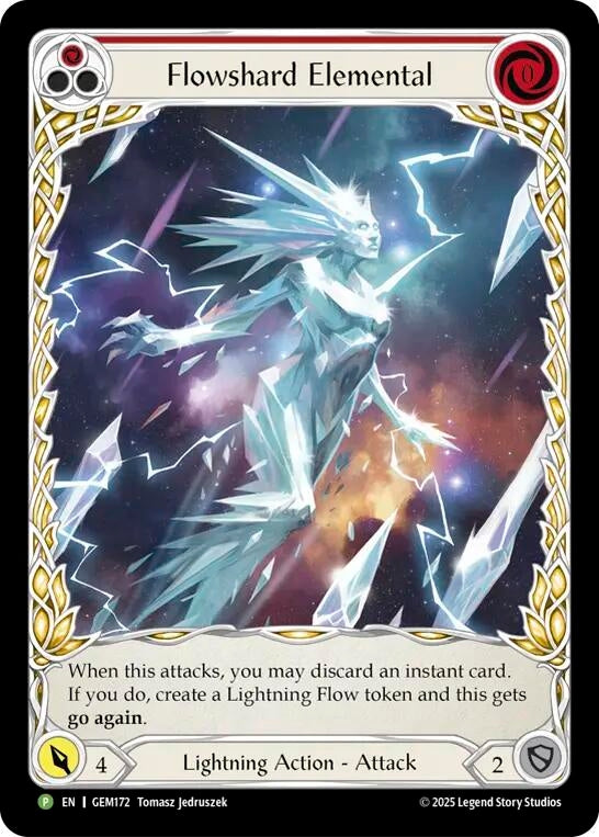 Image for Flowshard Elemental (Red) (GEM172) (GEM) - Flesh and Blood TCG
