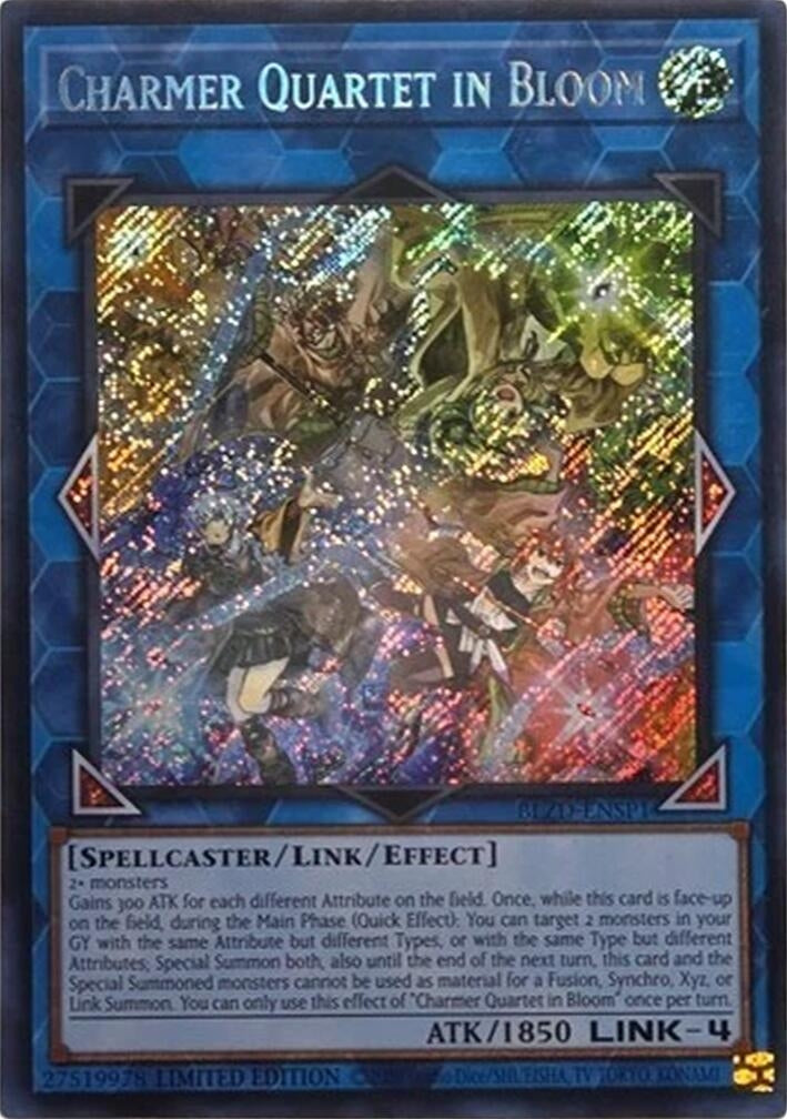 Image for Charmer Quartet in Bloom (Secret Rare) (BLZD-ENSP1) (BLZD) - YuGiOh