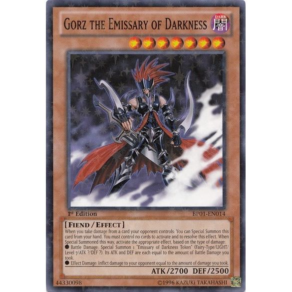 Image for Gorz the Emissary of Darkness (Starfoil) (BP01-EN014) (BP01) - YuGiOh