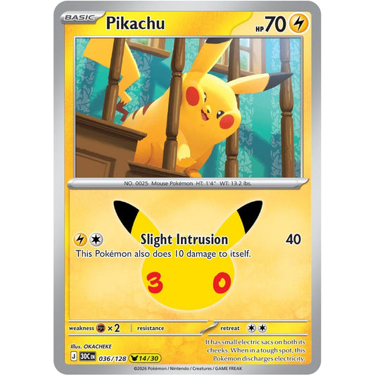 Image for Pikachu (036/128) (30C) - Pokemon
