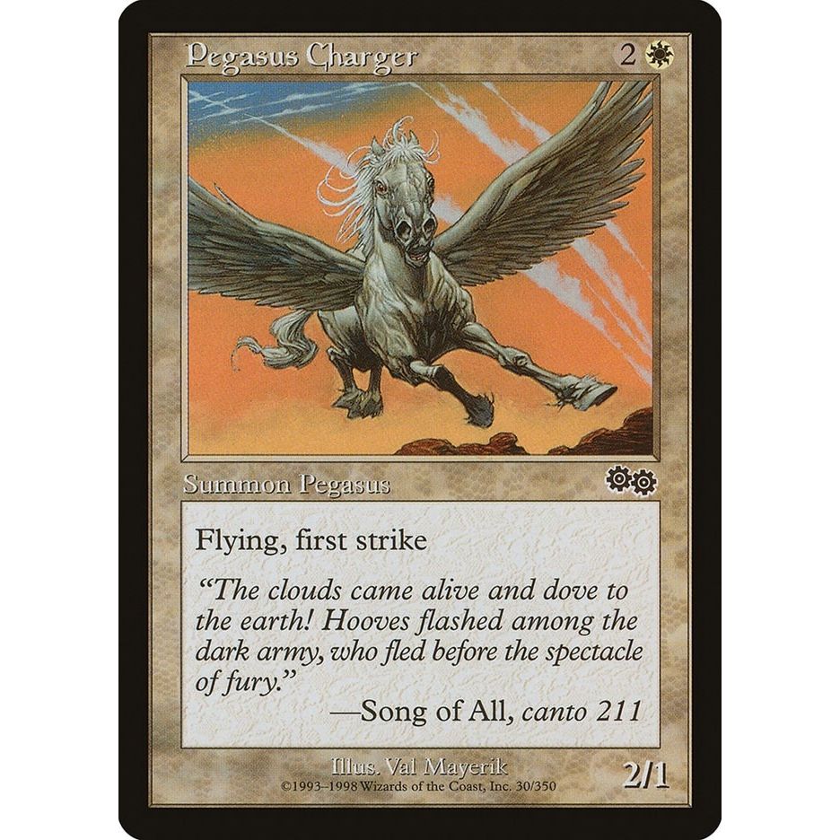 Image for Pegasus Charger (30) (USG) - Magic: The Gathering