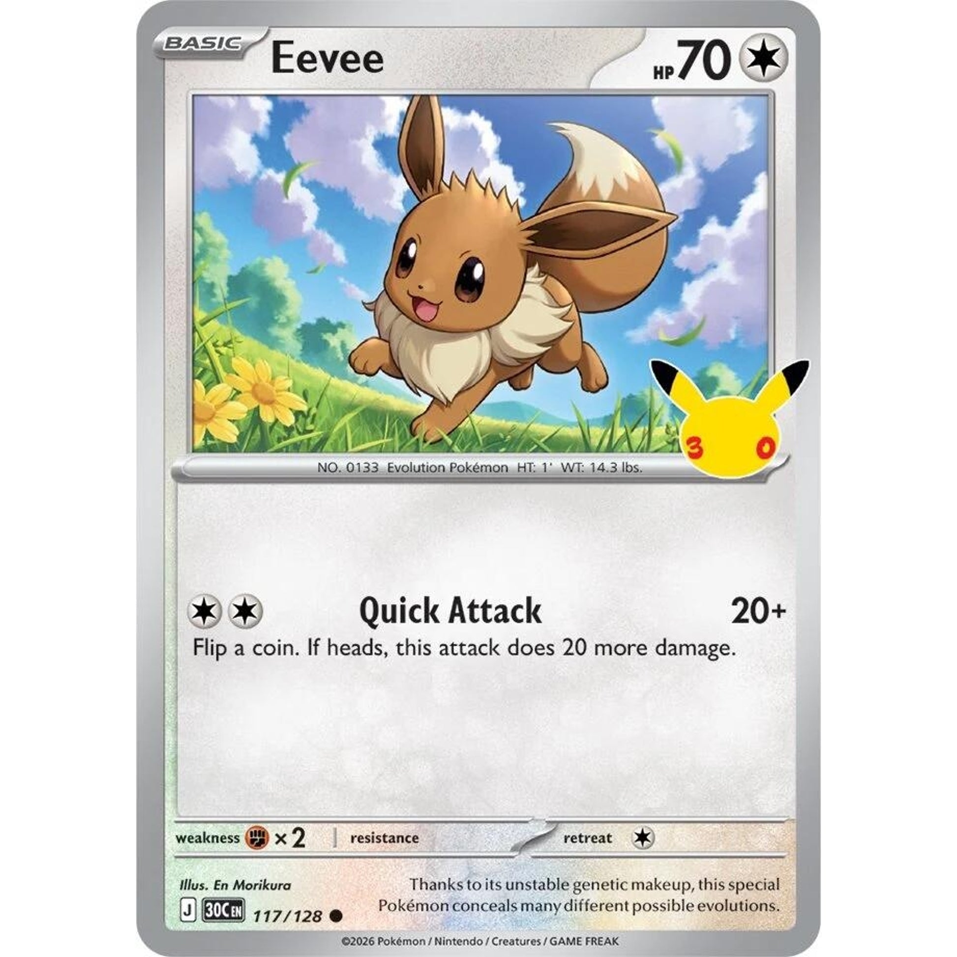 Image for Eevee (117/128) (30C) - Pokemon