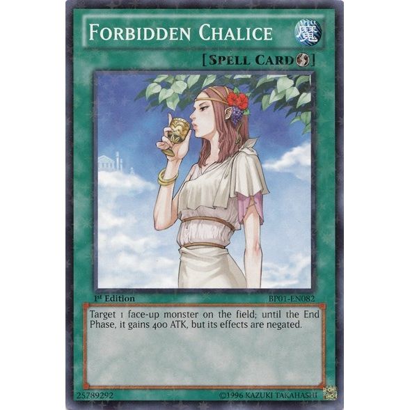 Image for Forbidden Chalice (Starfoil) (BP01-EN082) (BP01) - YuGiOh