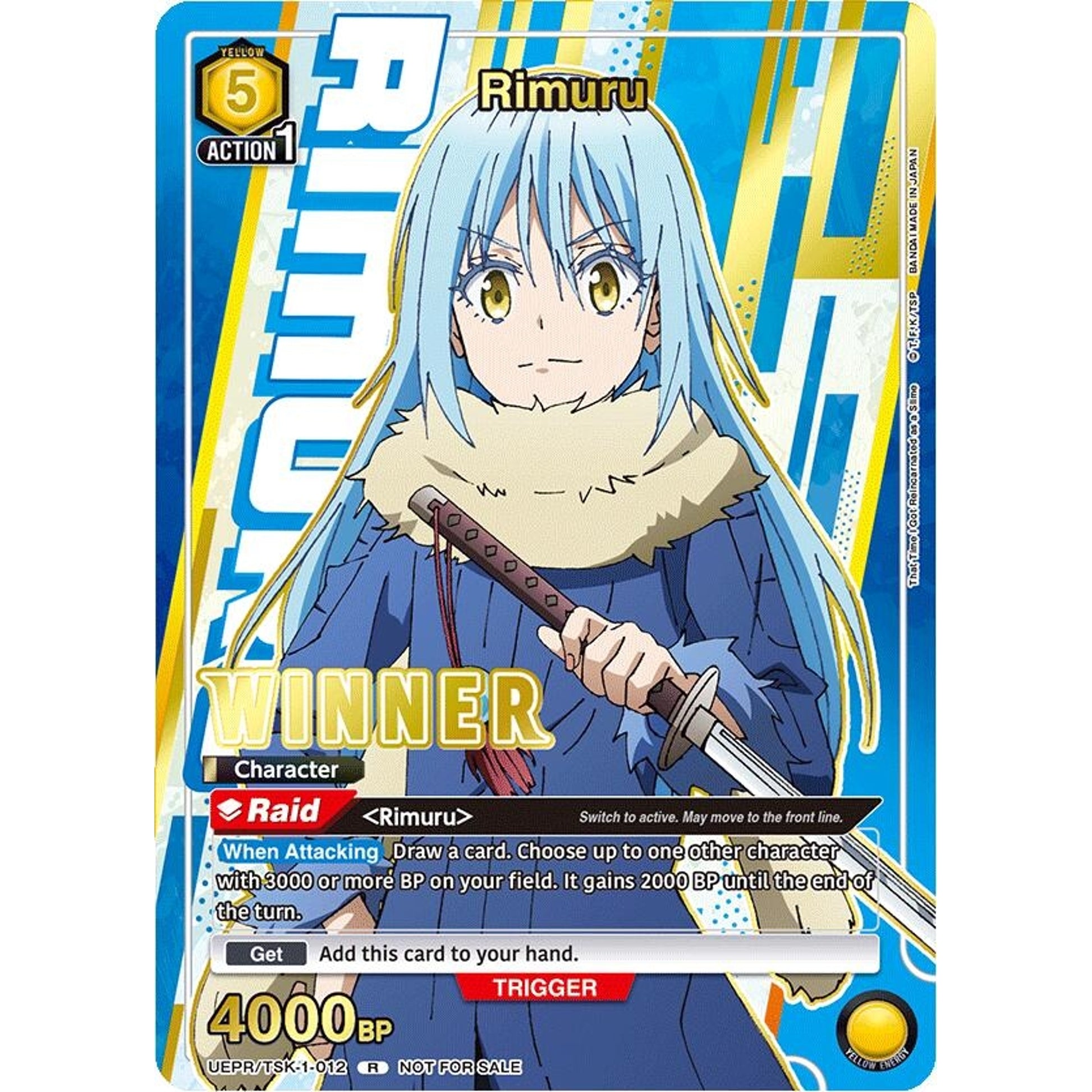 Image for Rimuru (012) (Winner) (UEPR/TSK-1-012) (UEPR) - Union Arena