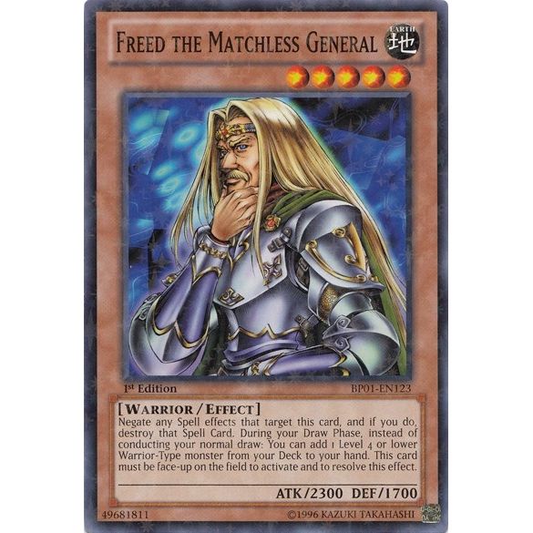 Image for Freed the Matchless General (Starfoil) (BP01-EN123) (BP01) - YuGiOh