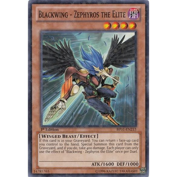 Image for Blackwing - Zephyros the Elite (Starfoil) (BP01-EN215) (BP01) - YuGiOh