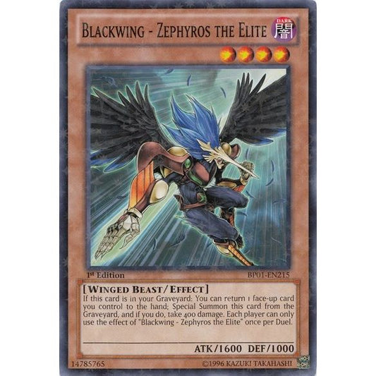 Image for Blackwing - Zephyros the Elite (Starfoil) (BP01-EN215) (BP01) - YuGiOh