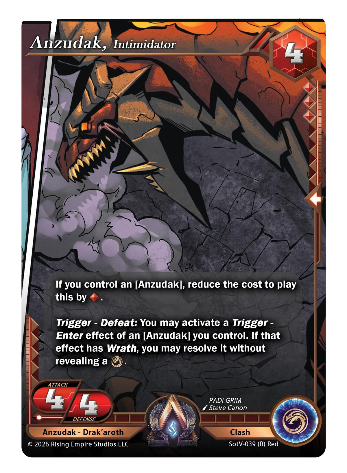 Image for Anzudak, the Intimidator (SotV-039) - Alpha Clash