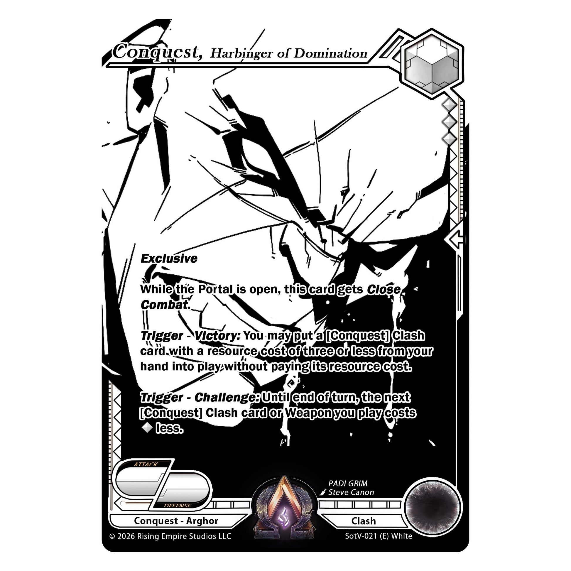 Image for Conquest, Harbinger of Domination (Ink) (SotV-021) - Alpha Clash