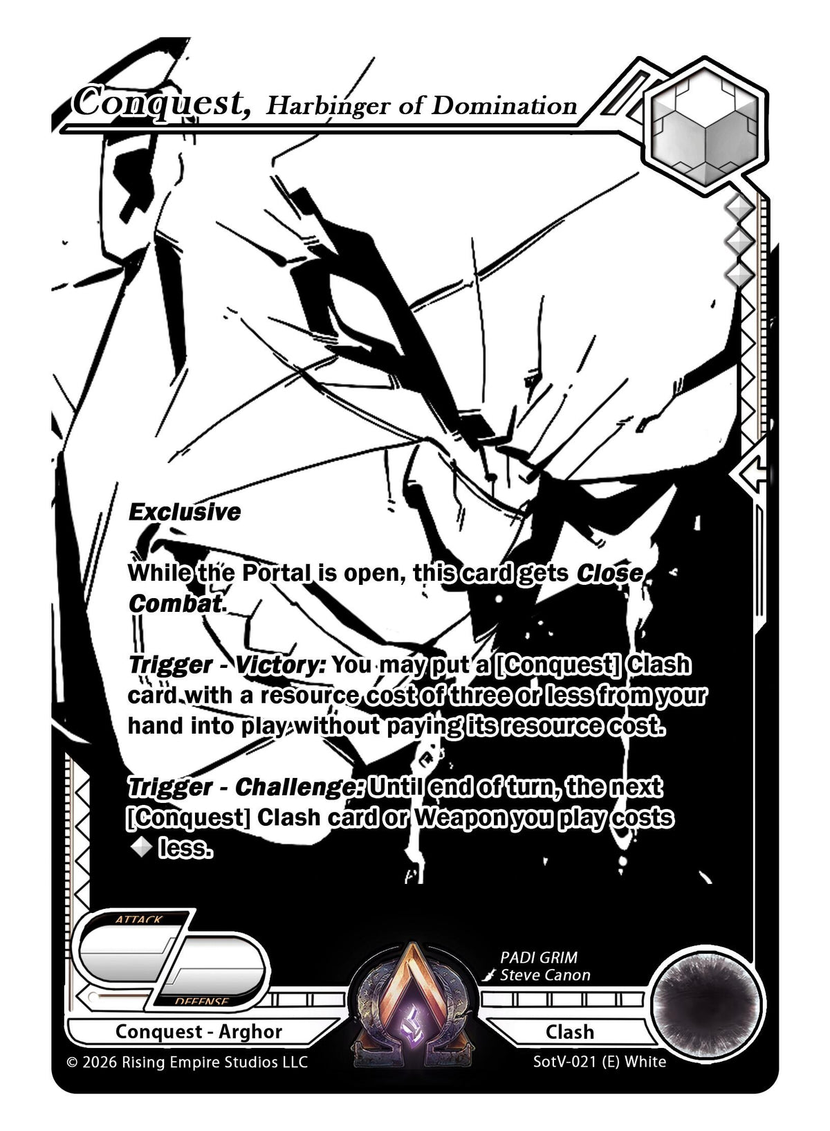 Image for Conquest, Harbinger of Domination (Ink) (SotV-021) - Alpha Clash
