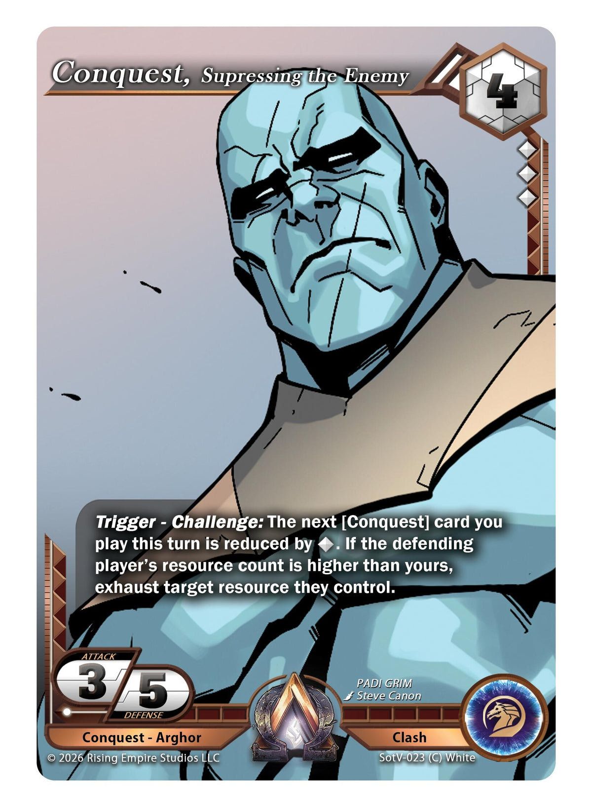 Image for Conquest, Suppressing the Enemy (SotV-023) - Alpha Clash