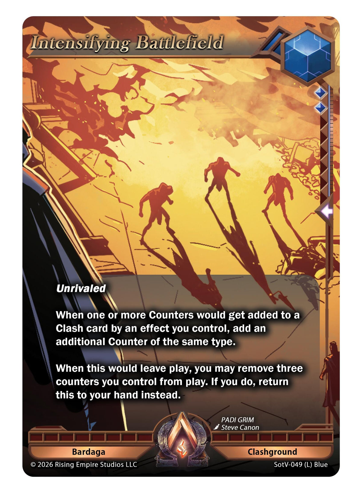 Image for Intensifying Battlefield (SotV-049) - Alpha Clash