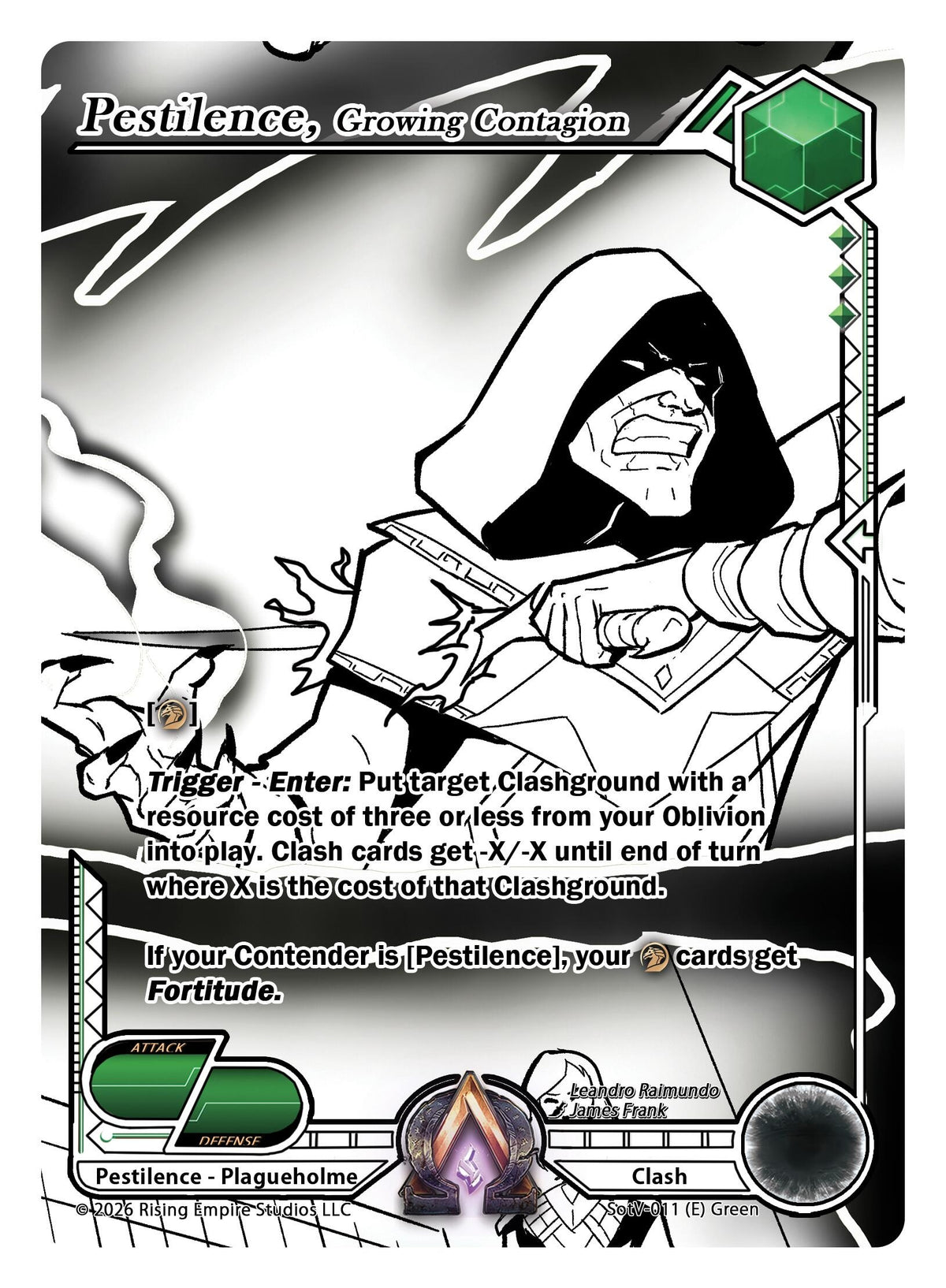 Image for Pestilence, Growing Contagion (Ink) (SotV-011) - Alpha Clash