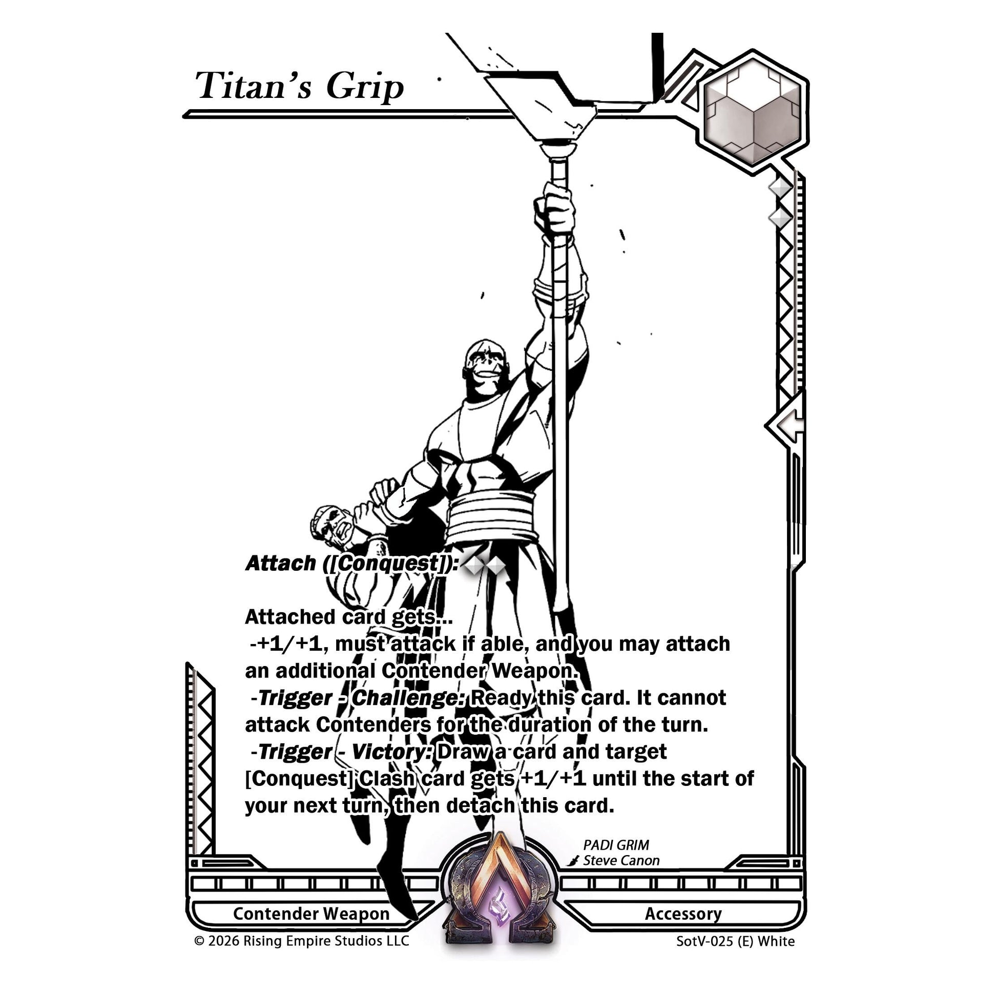 Image for Titan's Grip (Ink) (SotV-025) - Alpha Clash