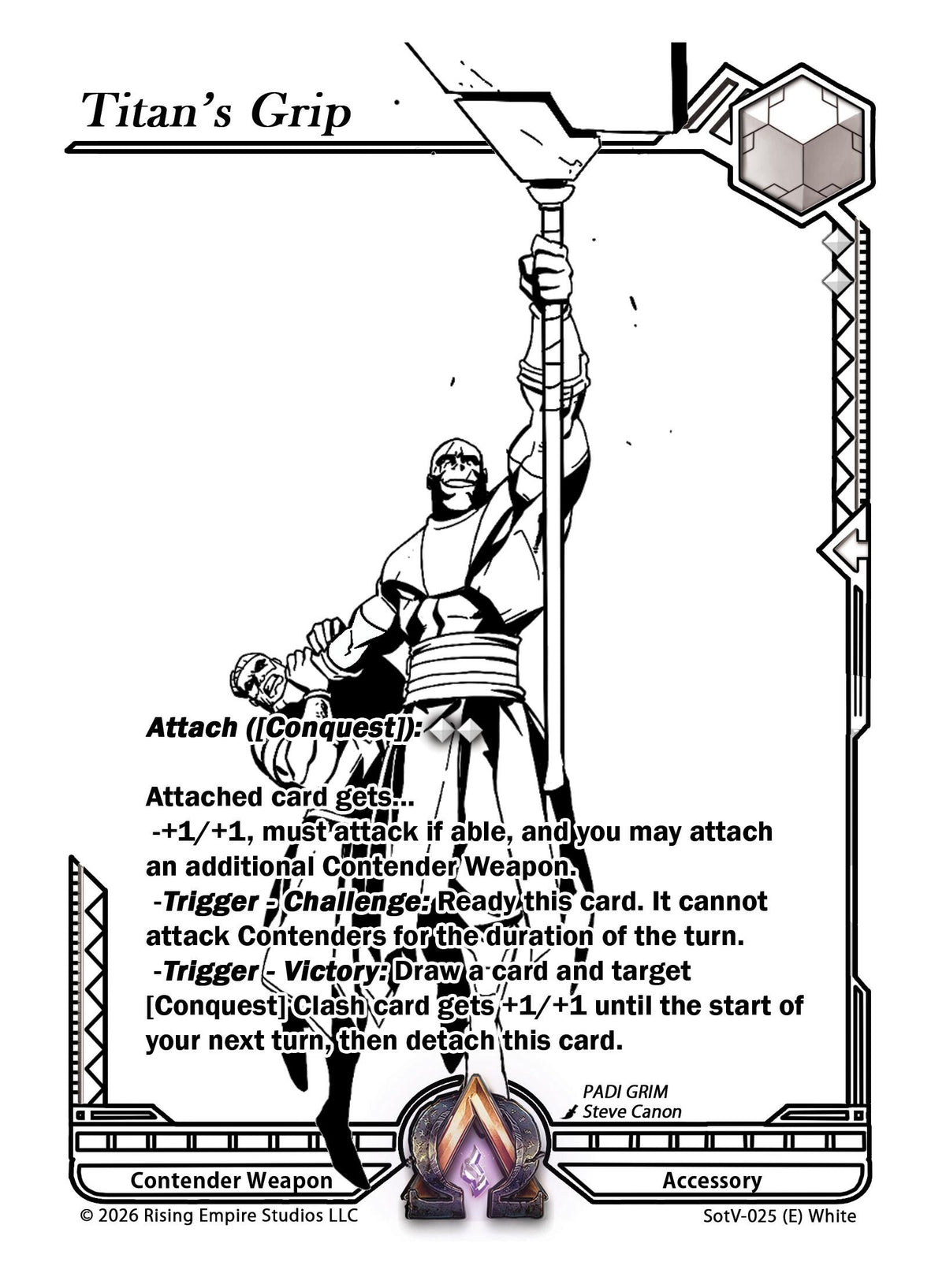 Image for Titan's Grip (Ink) (SotV-025) - Alpha Clash