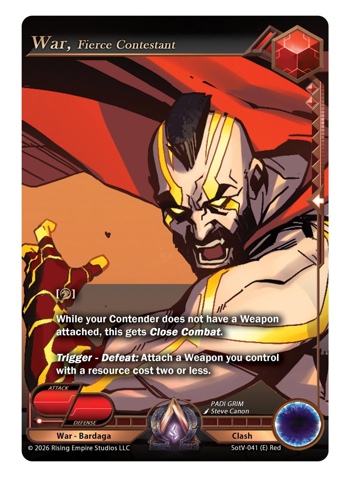 Image for War, Fierce Contestant (SotV-041) - Alpha Clash