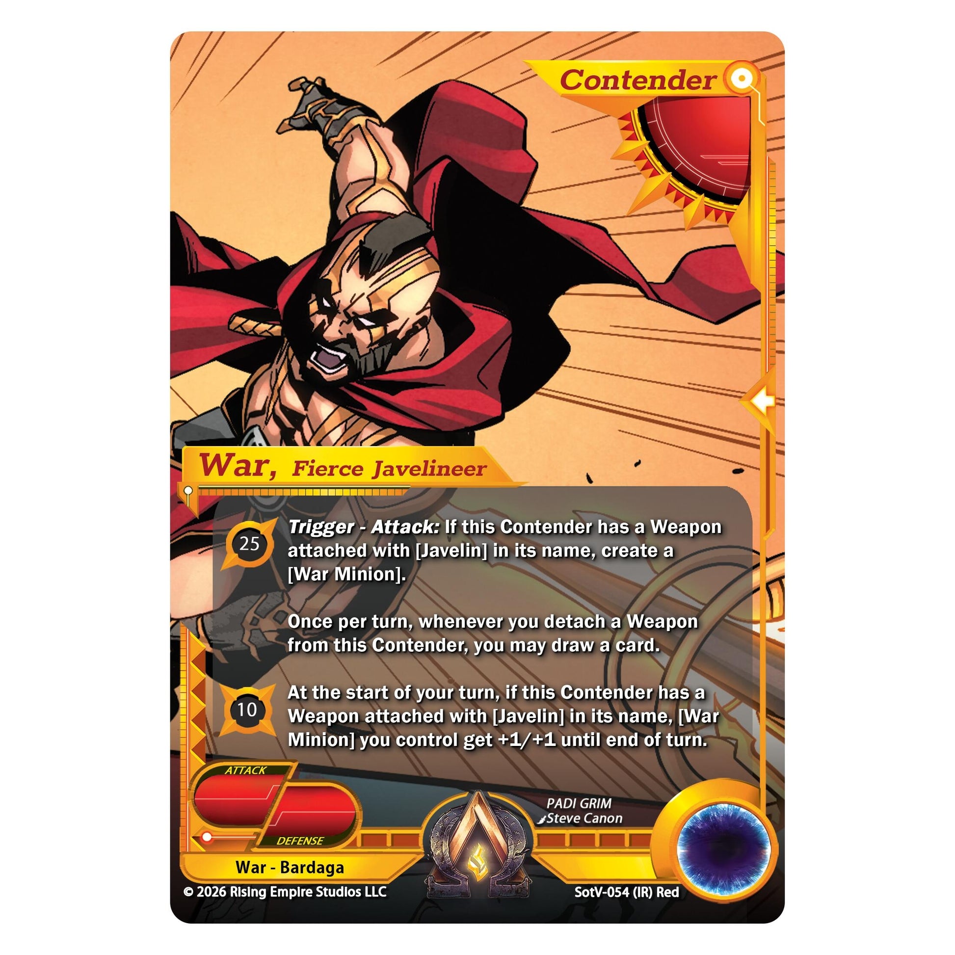 Image for War, Fierce Javelineer (SotV-054) - Alpha Clash