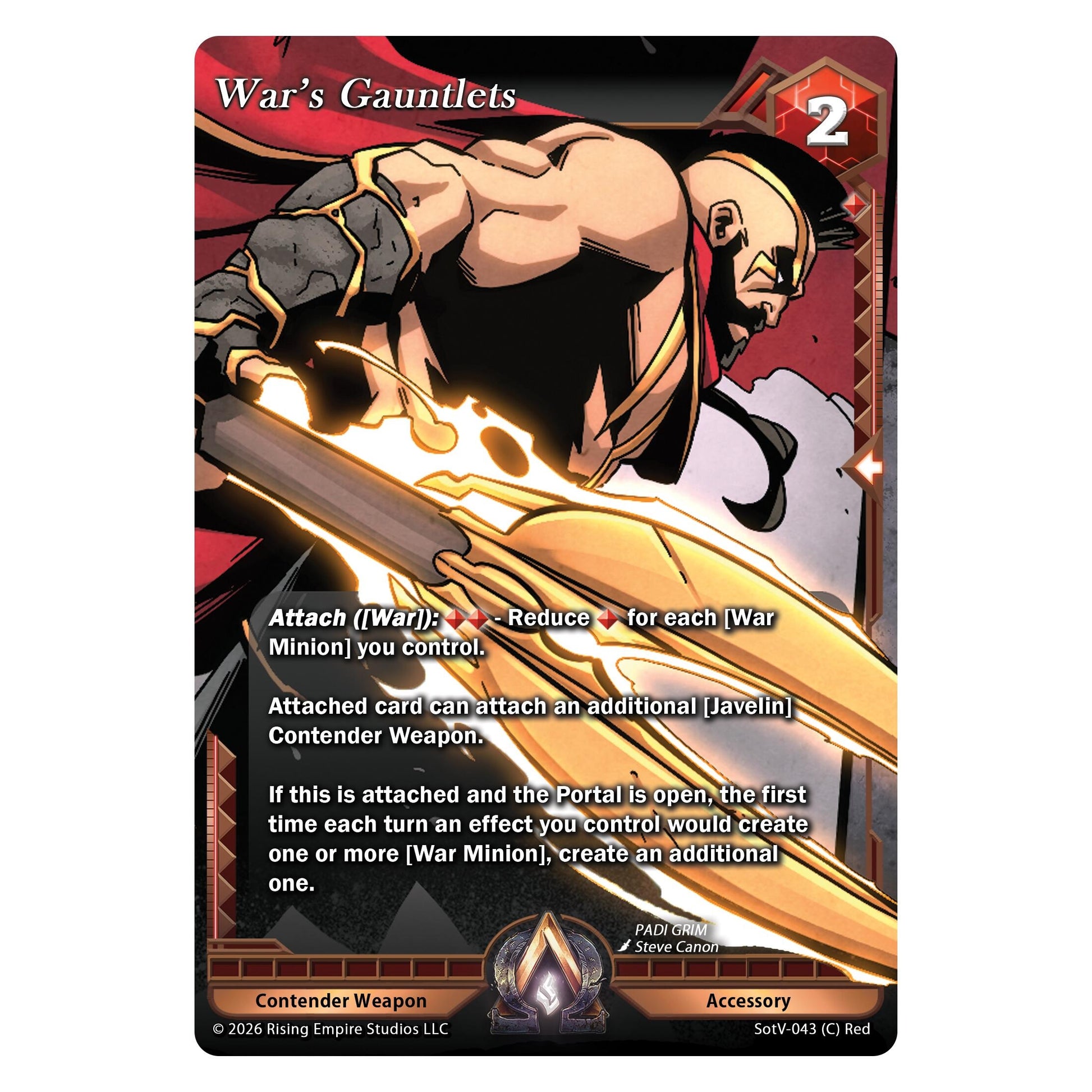 Image for War's Gauntlets (SotV-043) - Alpha Clash