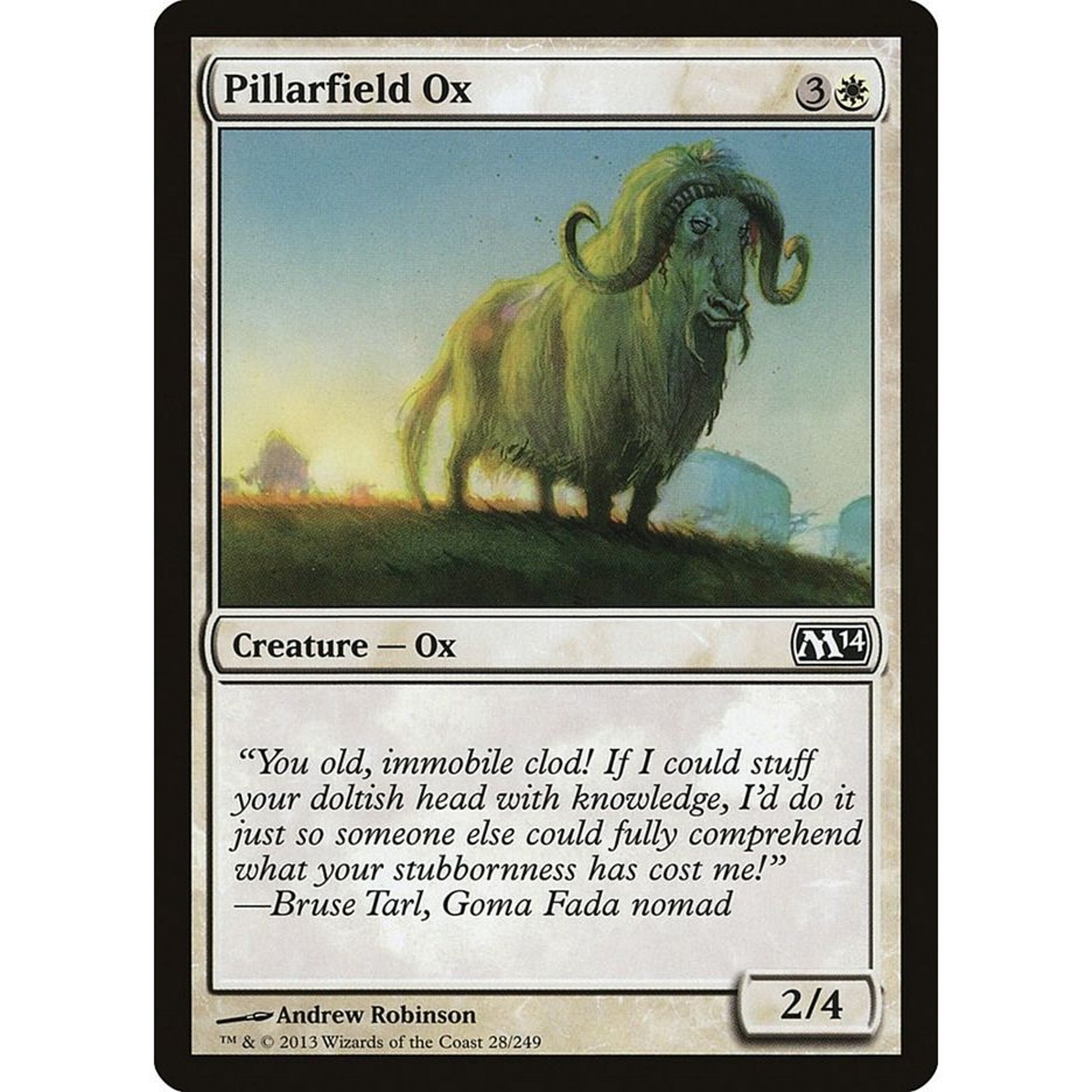Image for Pillarfield Ox (28) (M14) - Magic: The Gathering