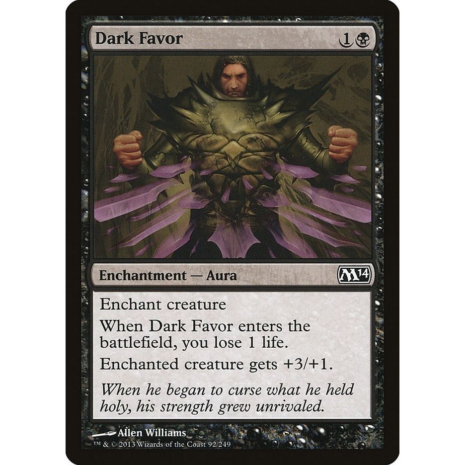 Image for Dark Favor (92) (M14) - Magic: The Gathering