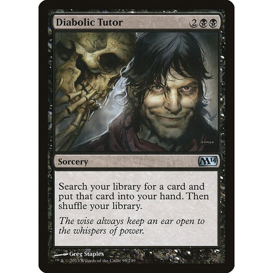 Image for Diabolic Tutor (95) (M14) - Magic: The Gathering