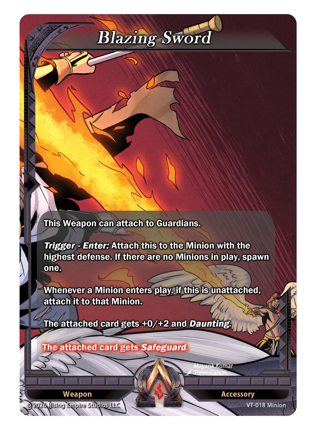 Image for Blazing Sword (VT-018) - Alpha Clash
