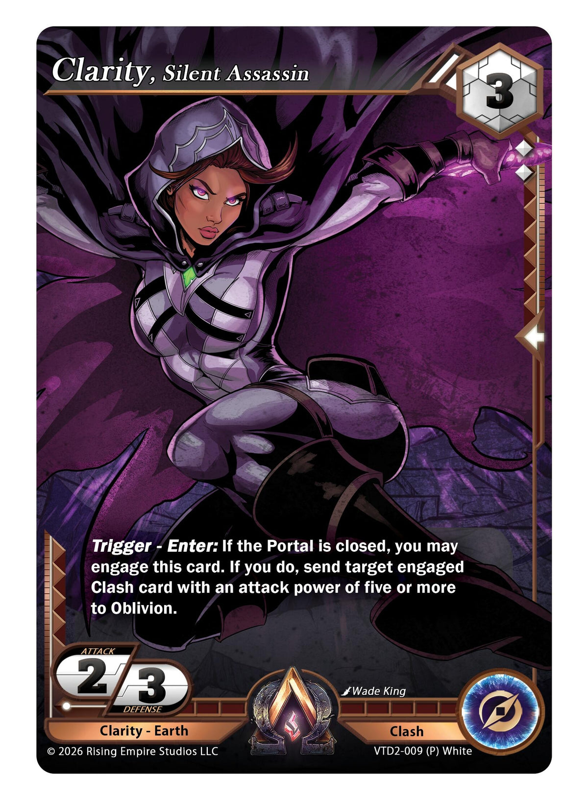 Image for Clarity, Silent Assassin (VTD2-009 (P) White) - Alpha Clash