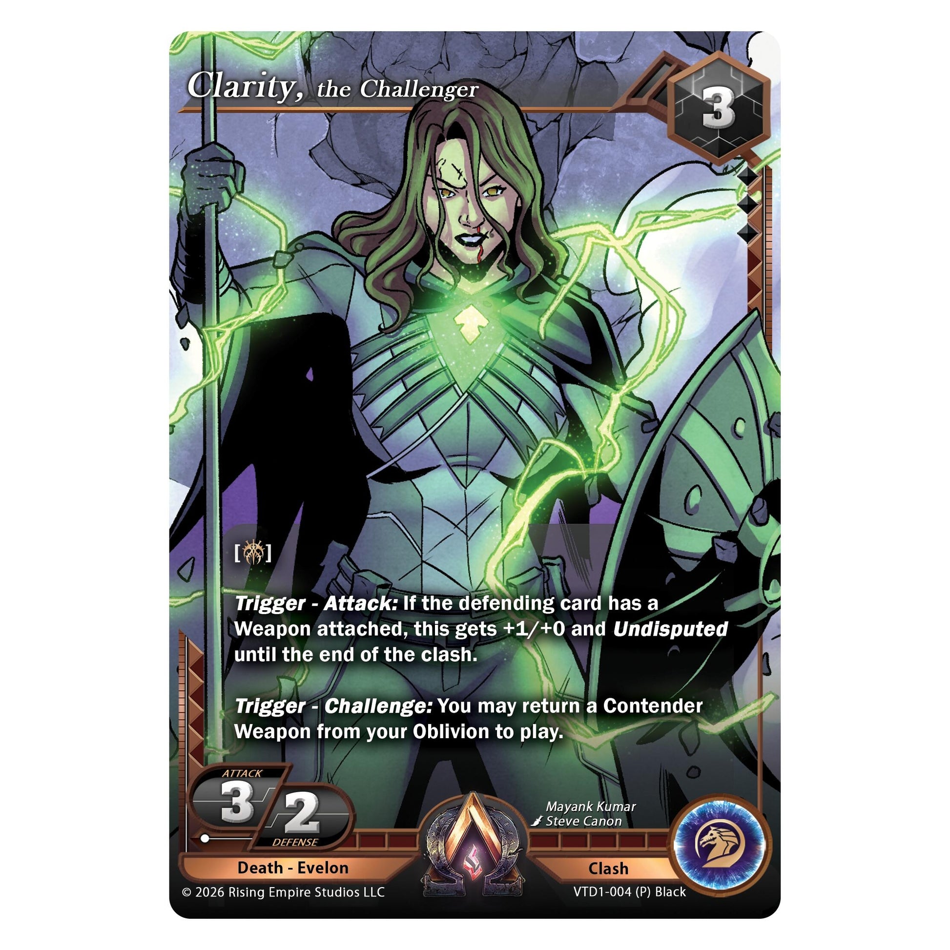 Image for Clarity, the Challenger (VTD1-004 (P) Black) - Alpha Clash