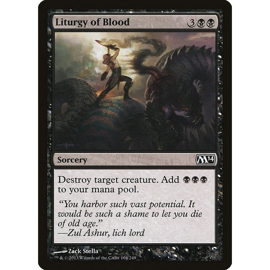 Image for Liturgy of Blood (104) (M14) - Magic: The Gathering