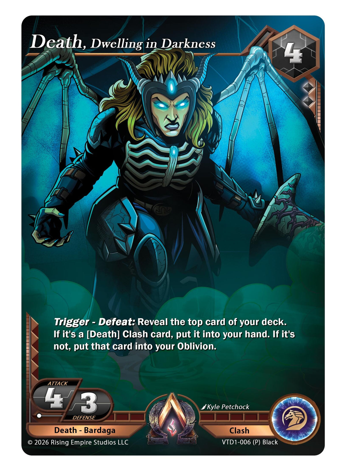Image for Death, Dwelling in Darkness (VTD1-006 (P) Black) - Alpha Clash