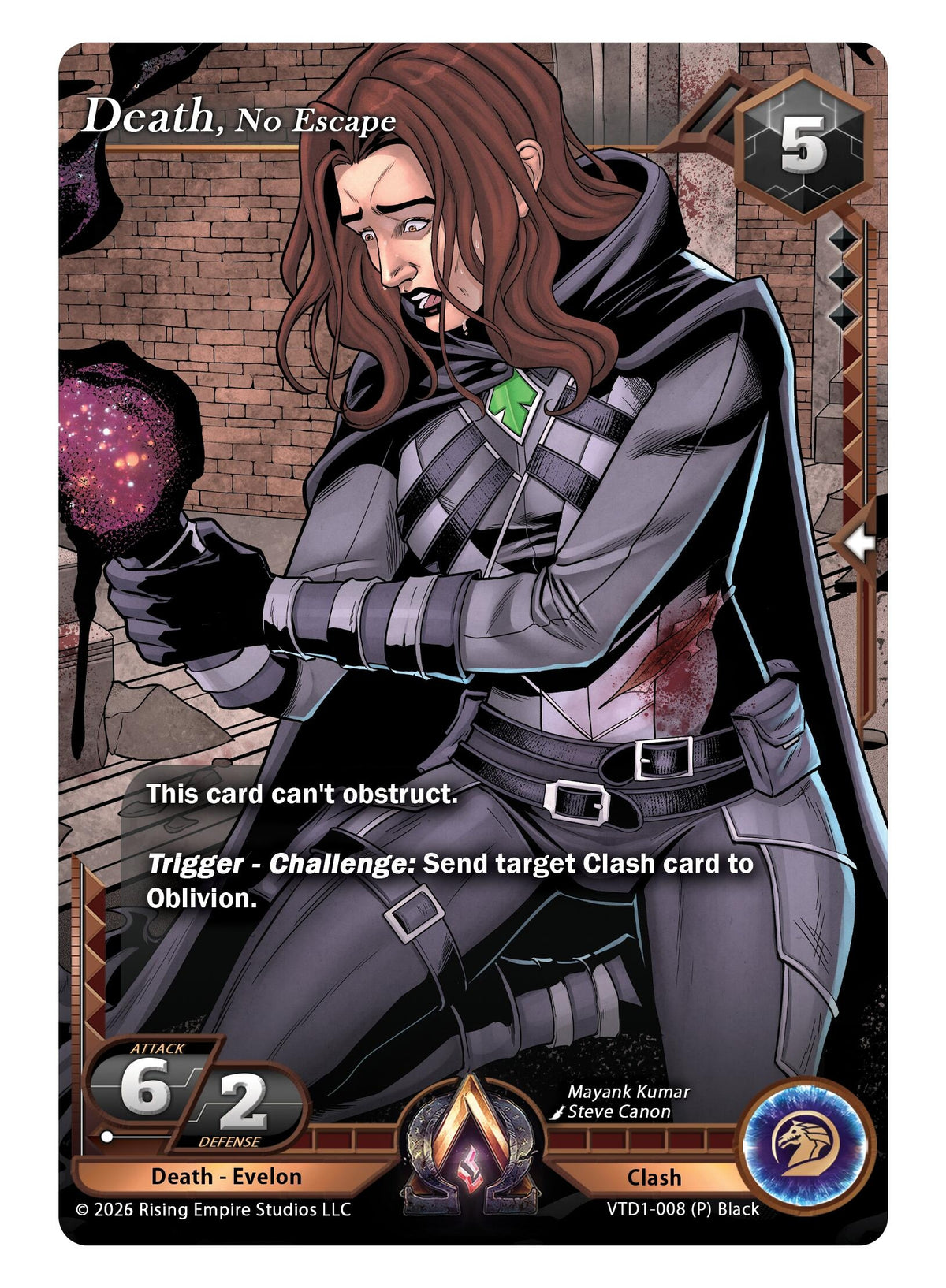 Image for Death, No Escape (VTD1-008 (P) Black) - Alpha Clash