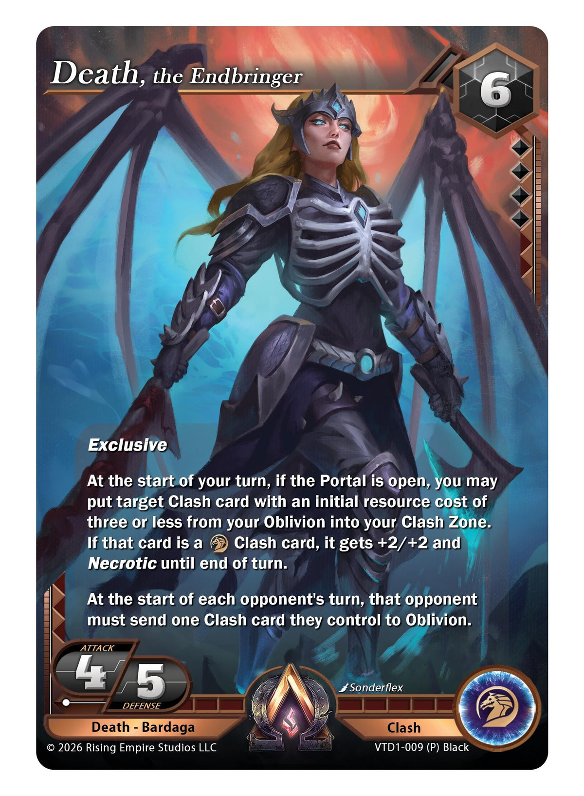 Image for Death, the Endbringer (VTD1-009 (P) Black) - Alpha Clash