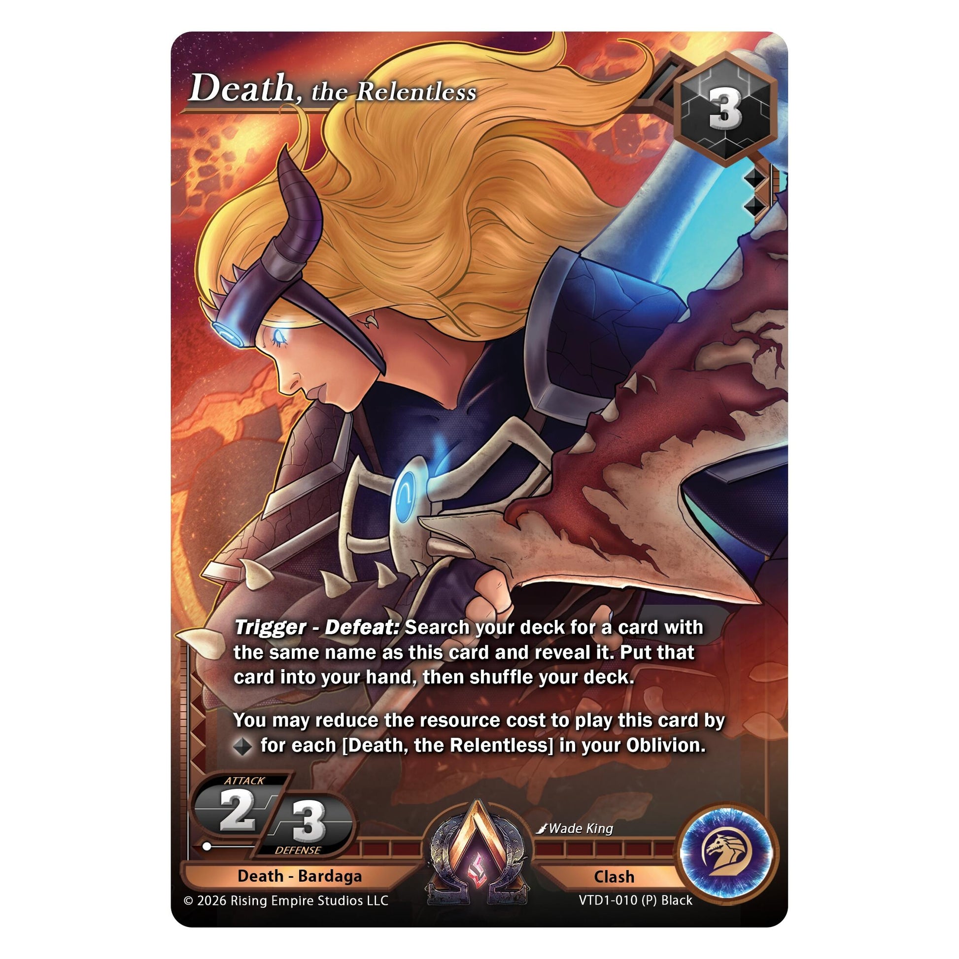 Image for Death, the Relentless (VTD1-010 (P) Black) - Alpha Clash