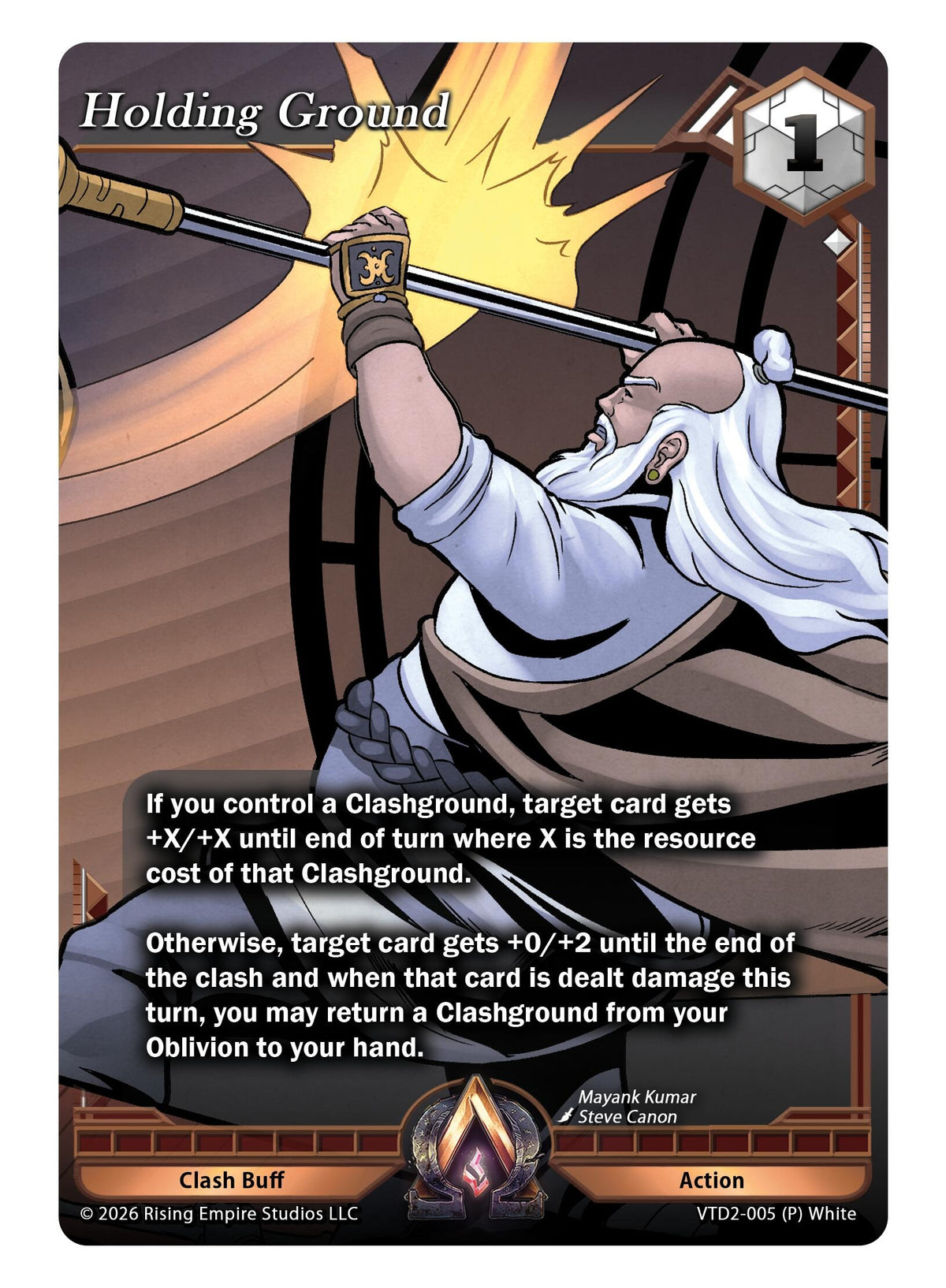 Image for Holding Ground (VTD2-005 (P) White) - Alpha Clash
