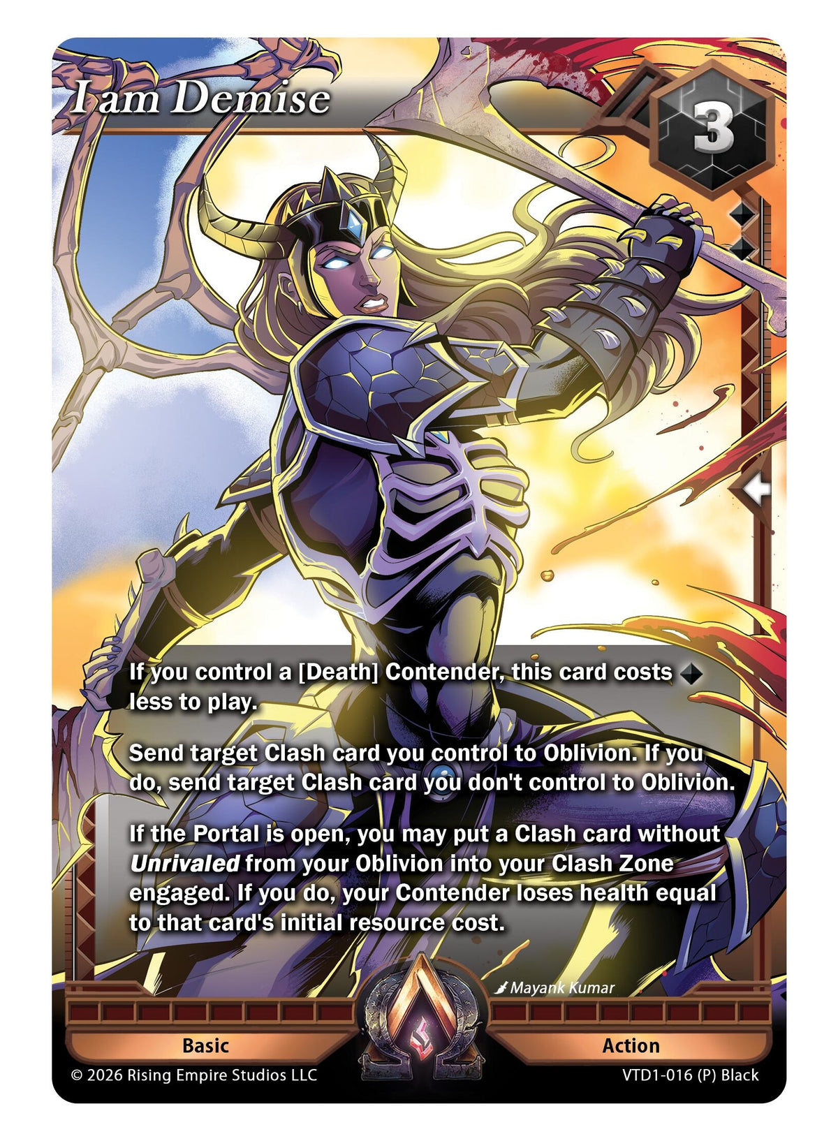 Image for I Am Demise (VTD1-016 (P) Black) - Alpha Clash