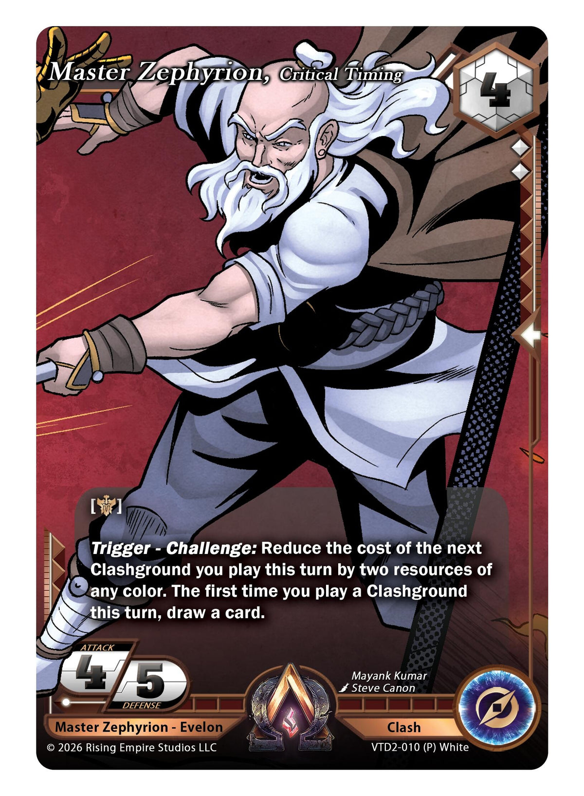 Image for Master Zephyrion, Critical Timing (VTD2-010 (P) White) - Alpha Clash
