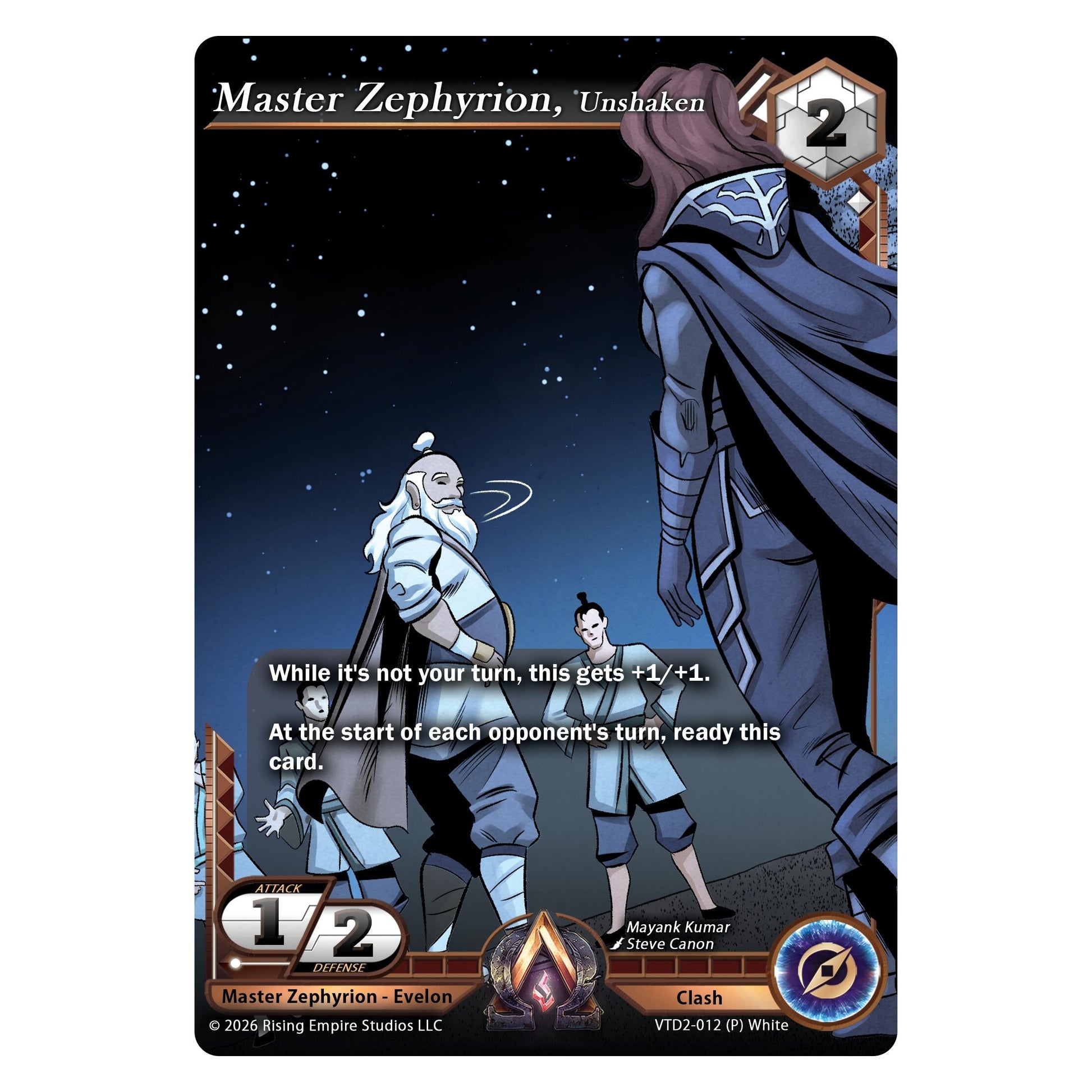 Image for Master Zephyrion, Unshaken (VTD2-012 (P) White) - Alpha Clash