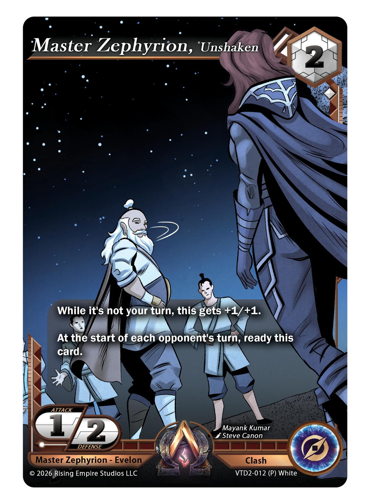 Image for Master Zephyrion, Unshaken (VTD2-012 (P) White) - Alpha Clash