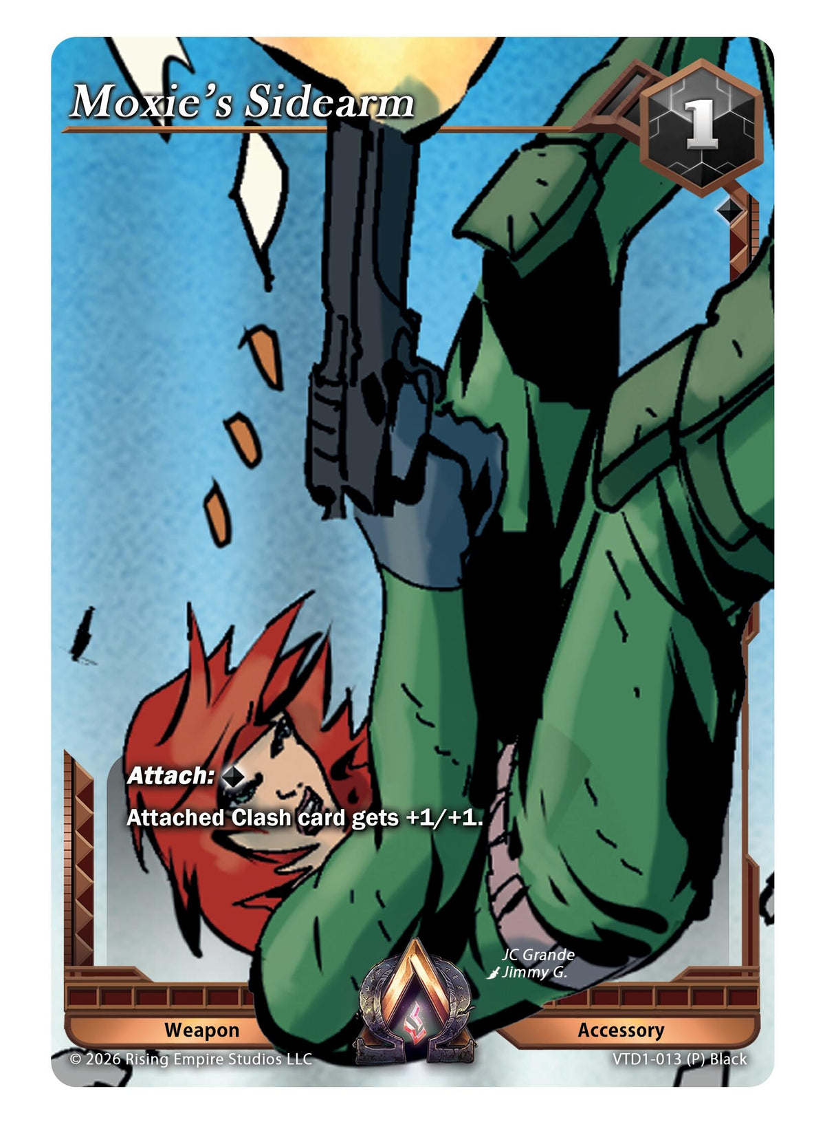 Image for Moxie's Sidearm (VTD1-013 (P) Black) - Alpha Clash