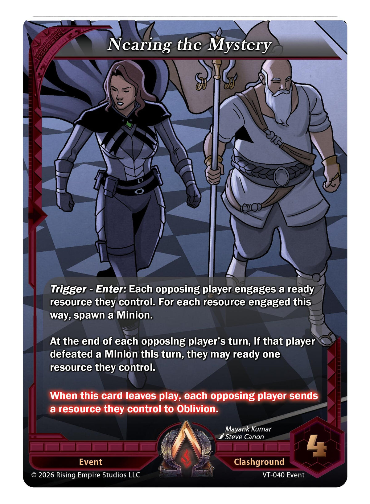 Image for Nearing the Mystery (VT-040) - Alpha Clash