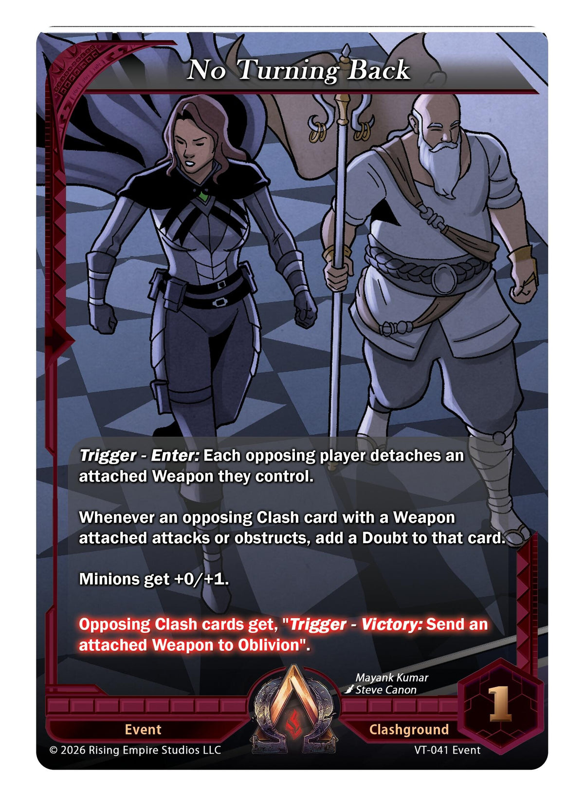 Image for No Turning Back (VT-041) - Alpha Clash
