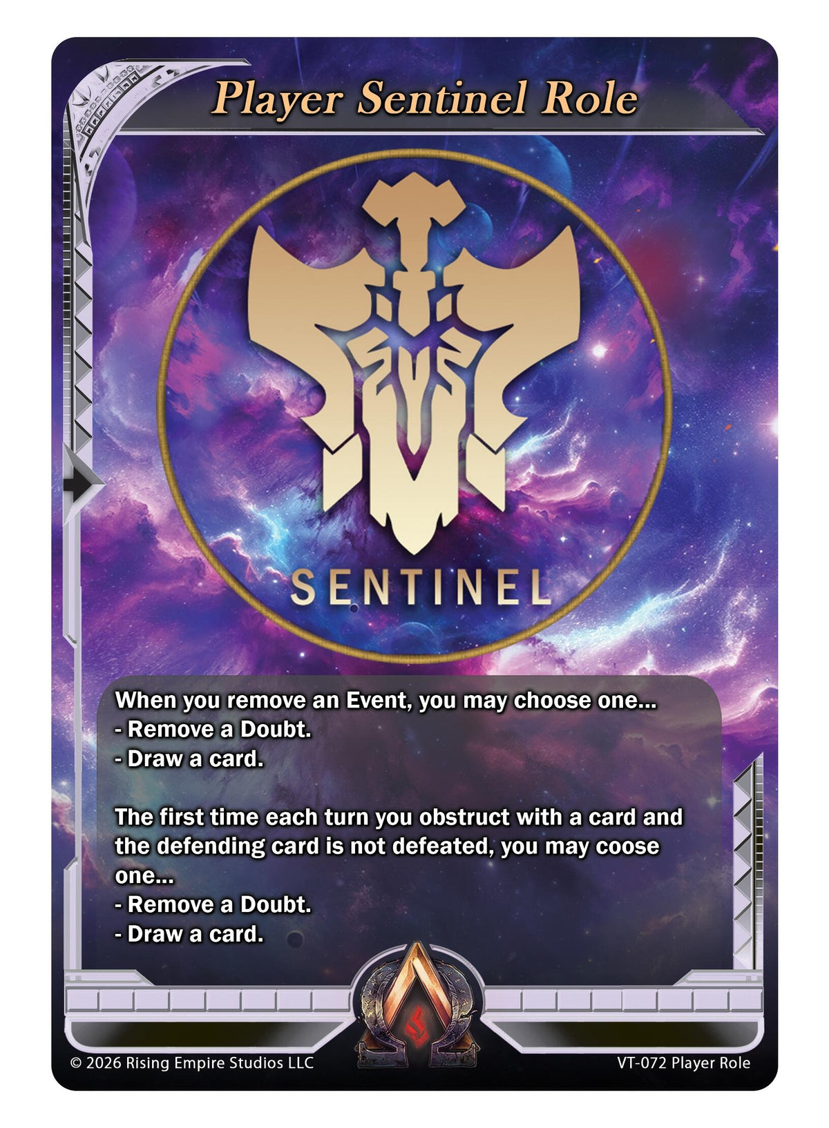 Image for Player Sentinel Role Card (VT-072) - Alpha Clash