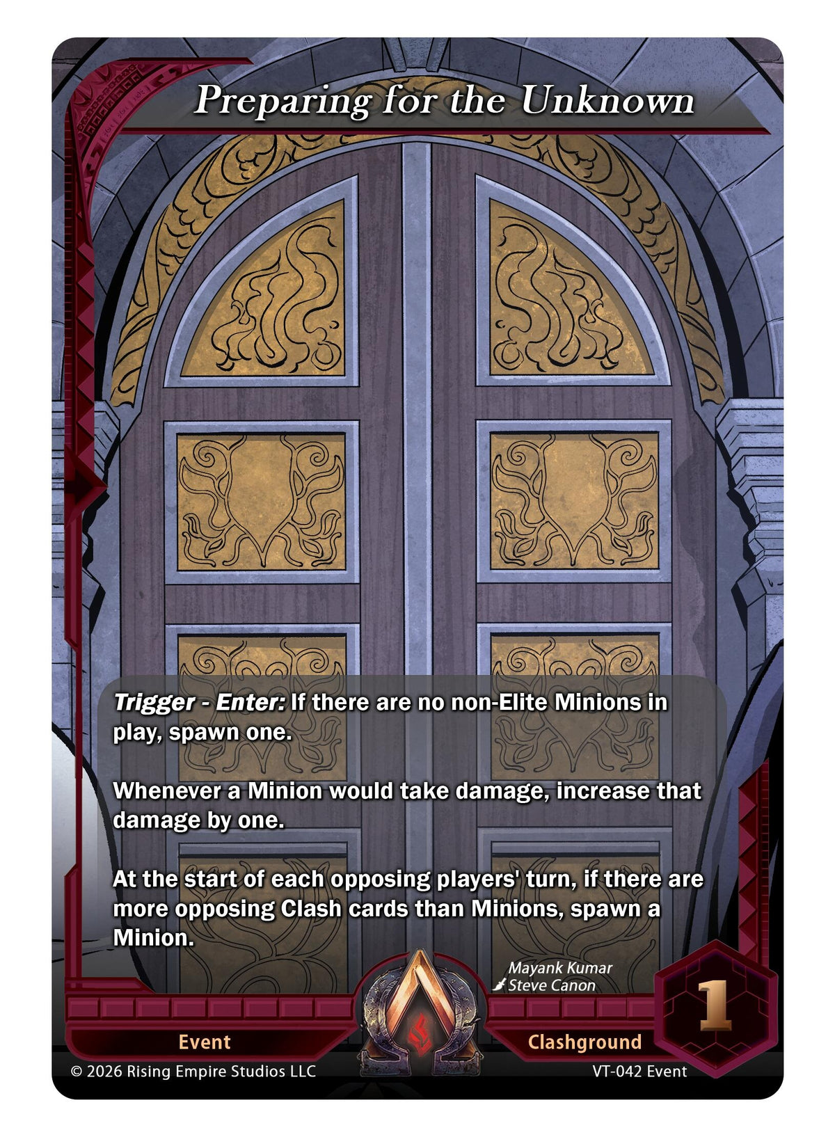 Image for Preparing for the Unknown (VT-042) - Alpha Clash